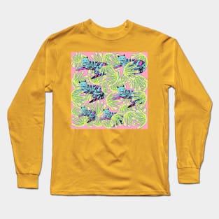 Roaring in a Beautiful Garden Long Sleeve T-Shirt